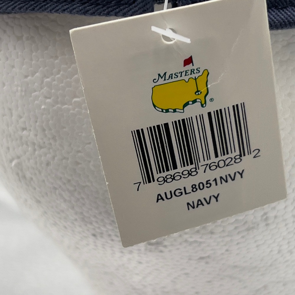 American Needle Masters 2022 Golf Visor Navy Blue Adjustable Hat - Picture 7 of 8